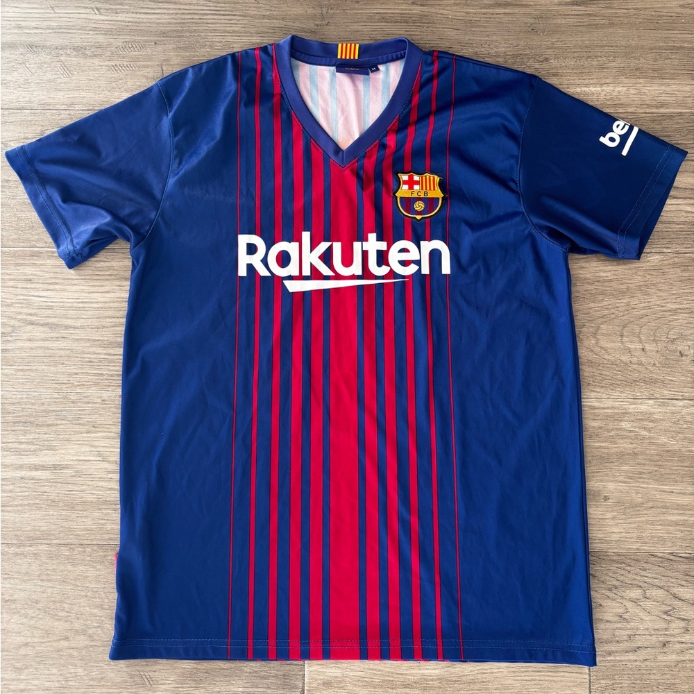 FC Barcelona Messi #10 Home Jersey (Rakuten Sponsor, Size M)